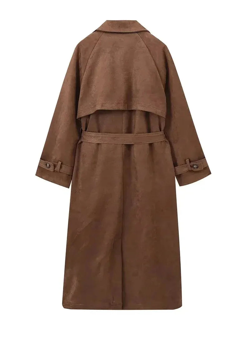 Manteau Léa – Brun Suédine