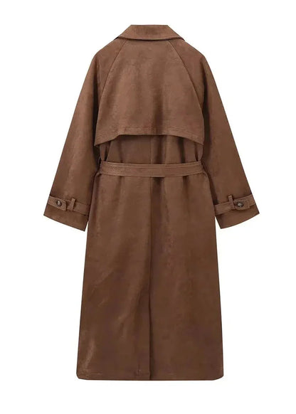 Manteau Léa – Brun Suédine