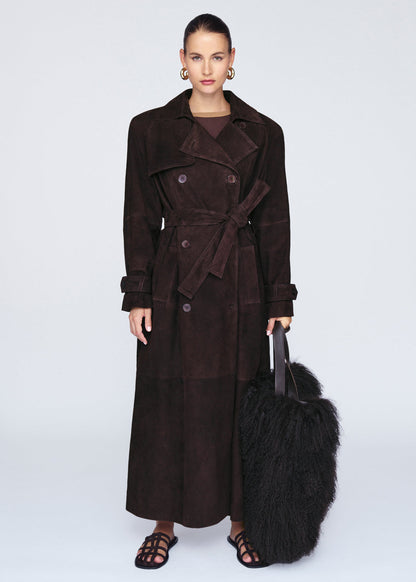 Manteau Léa – Brun Suédine