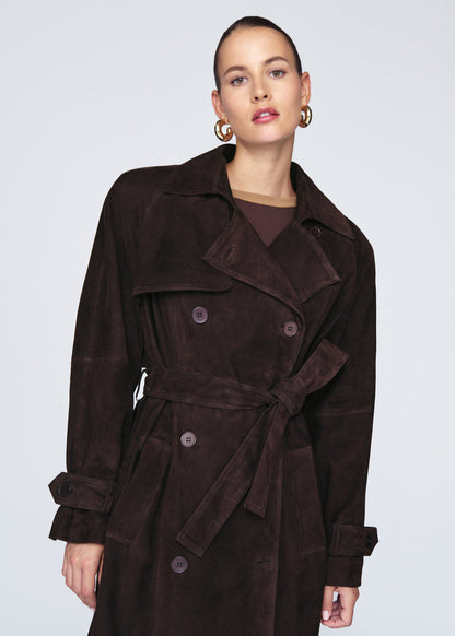 Manteau Léa – Brun Suédine